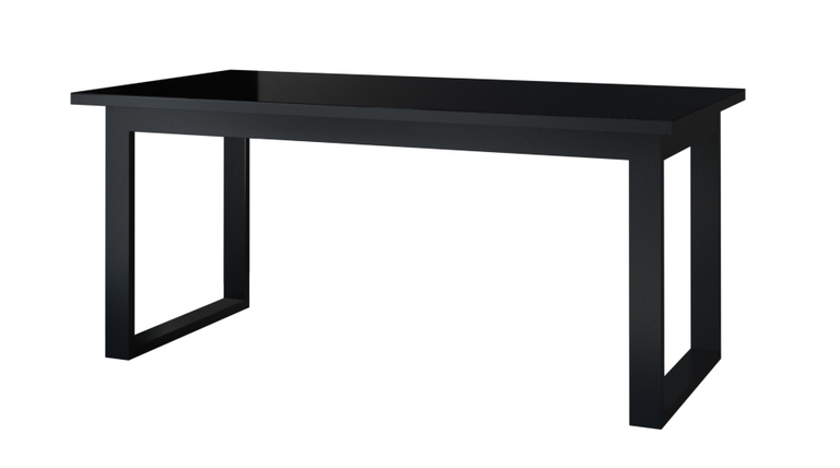 HELIO 24WWJW92 Stół prostokątny rozkładany Czarne szkło